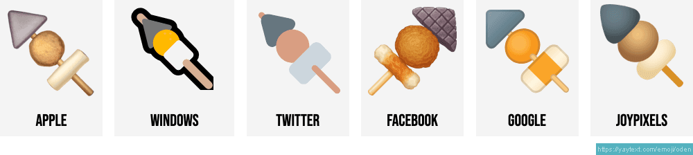 🍢 - Oden or Seafood on skewer Emoji 📖 Emoji Meaning ✂ Copy & 📋 Paste  (◕‿◕) SYMBL