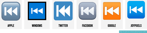 ⏮️ Last track button emoji