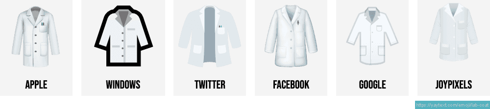 🥼 Lab coat emoji