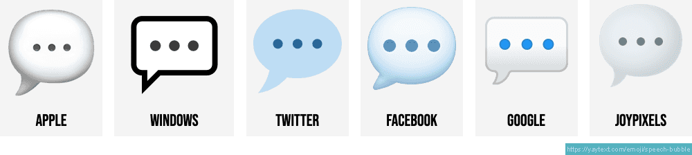speech bubble emoji copy and paste