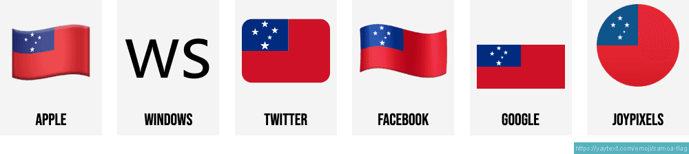 🇼🇸 Flag of Samoa emoji