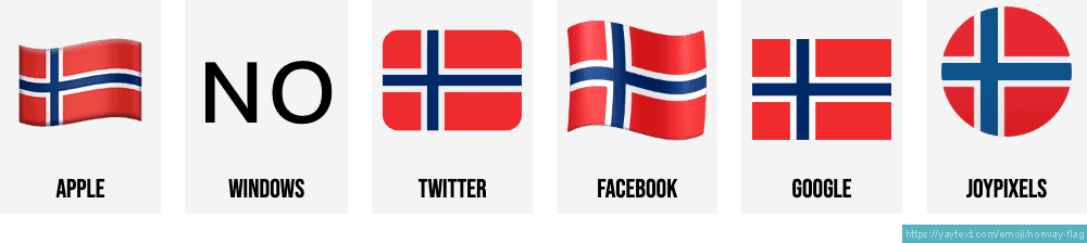 Automatisering Alle slags Motley 🇳🇴 Flag of Norway emoji