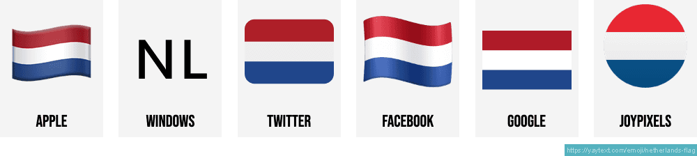 🇳🇱 Emoji Bandera de Países Bajos