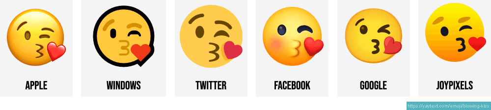 single emoji kiss