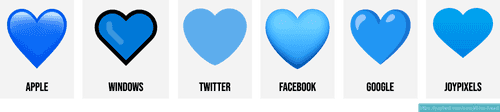 💙 Blue heart emoji