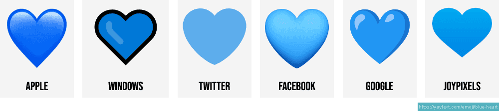  Blue Heart Emoji