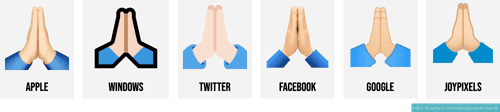 🙏 Emojis de mãos de oração dobradas 🙏🏻🙏🏼🙏🏽🙏🏾🙏🏿