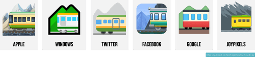 π Mountain railway emoji