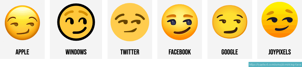 😏 Smirking Face emoji Meaning