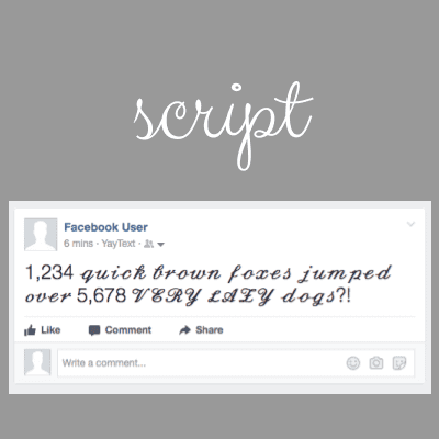 script writing font generator