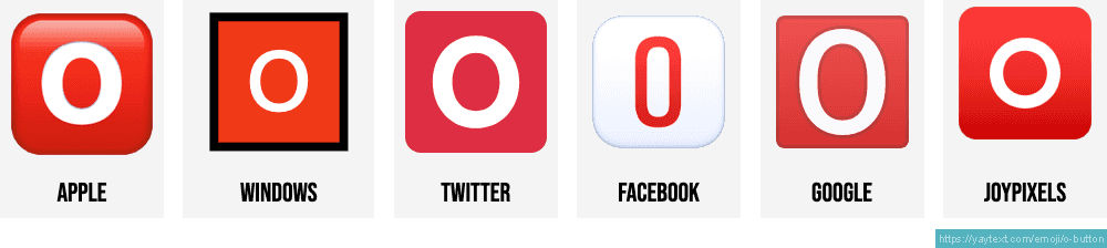 🅾️ O button (blood type) emoji