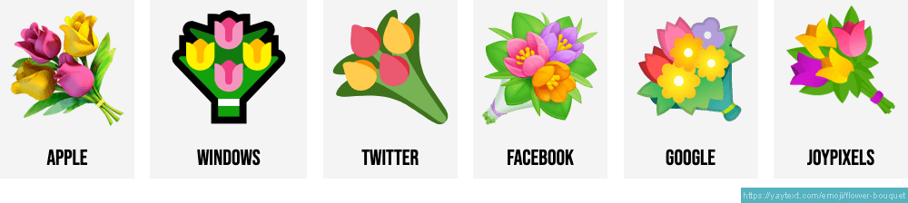 Bouquet Of Flowers Emoji