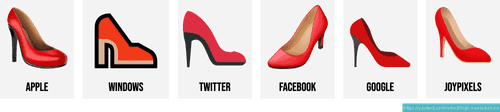 👠 High-heeled shoe emoji