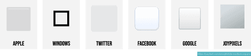 ️ White medium square emoji