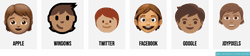 🧒 Emojis de cara de niño 🧒🏻🧒🏼🧒🏽🧒🏾🧒🏿