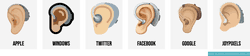 🦻 Ear w/ hearing aid emojis 🦻🏻🦻🏼🦻🏽🦻🏾🦻🏿