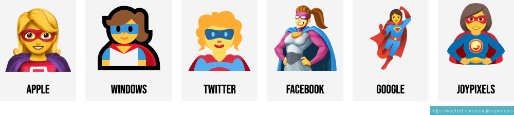 superhero emoji keyboard