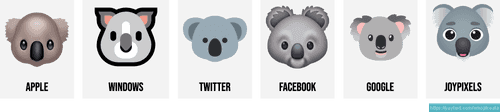 π¨ Emoji dell'orso koala