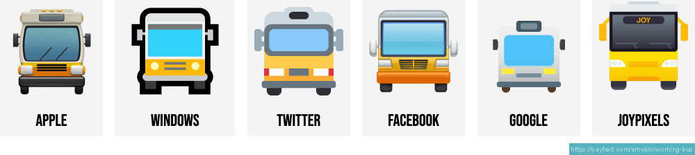 🚍 Oncoming bus emoji