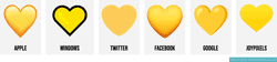 💛 Yellow heart emoji
