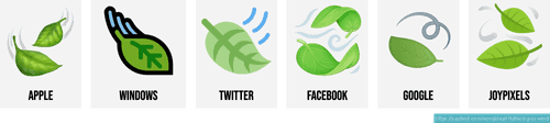 🍃 Leaf fluttering in wind emoji