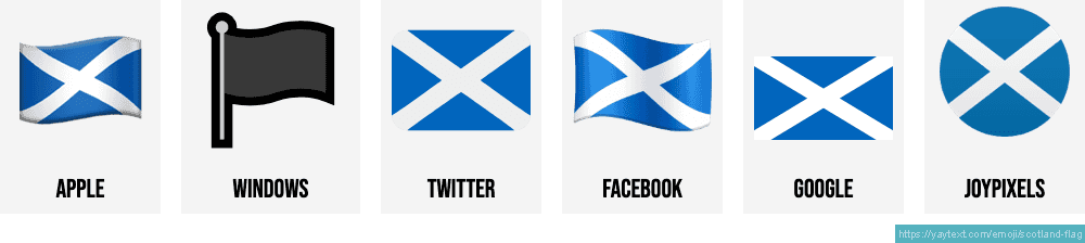  Flag Of Scotland Emoji