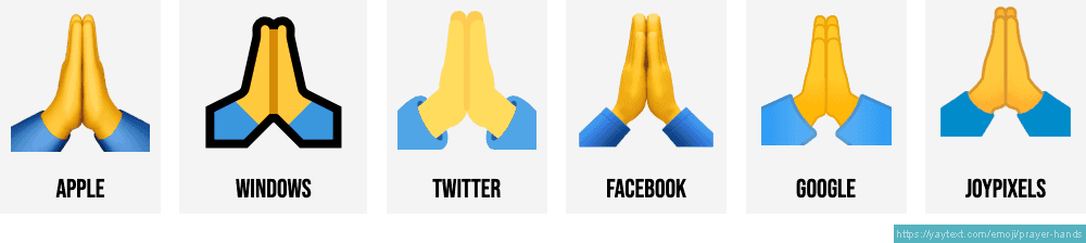 praying hands emoji for facebook