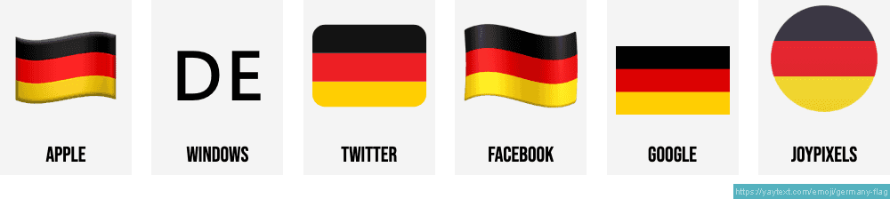 🇩🇪 Flag of Germany emoji