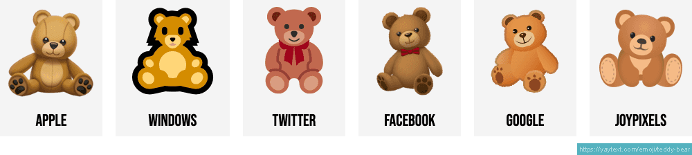 Teddy Bear Emoji Teddy Bear Emoji