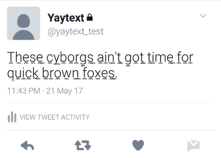 Unicode Underline U N D E R L I N E