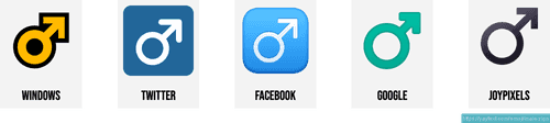 ♂️ Male gender symbol emoji