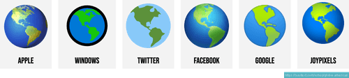 π Globe showing Americas emoji