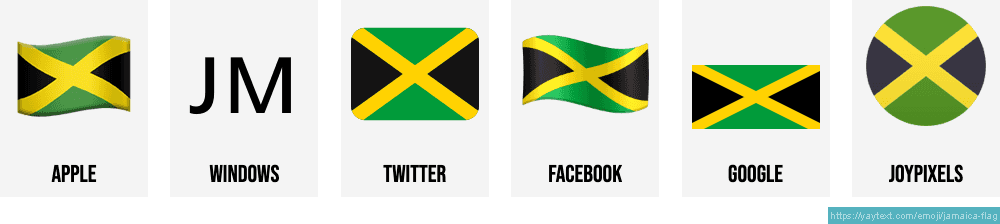 Flag Of Jamaica Emoji