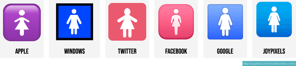 🚺 Women's bathroom emoji