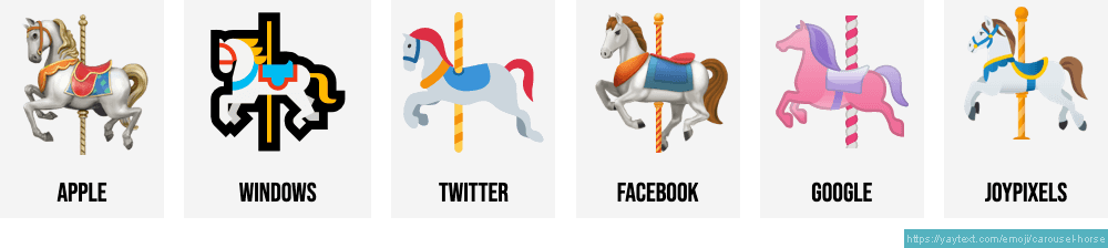  Emoji De Cavalo De Carrossel