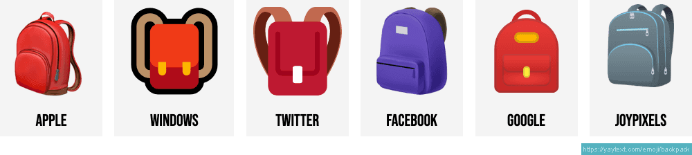 books and backpack emoji