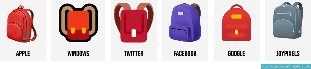 Mochila emoji sales