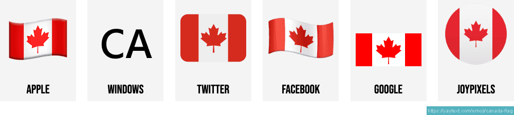 🇨🇦 Flag of Canada emoji