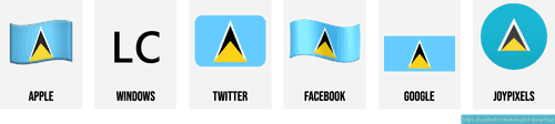 π±π¨ Flag of St. Lucia emoji