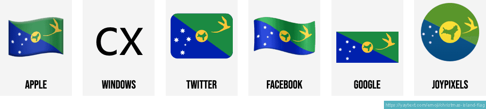 🇨🇽 Bandeira da Ilha Christmas emoji