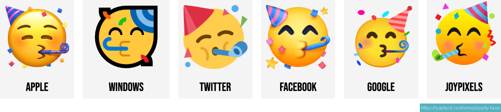 Party face emoji - Party Face Emoji - Pin