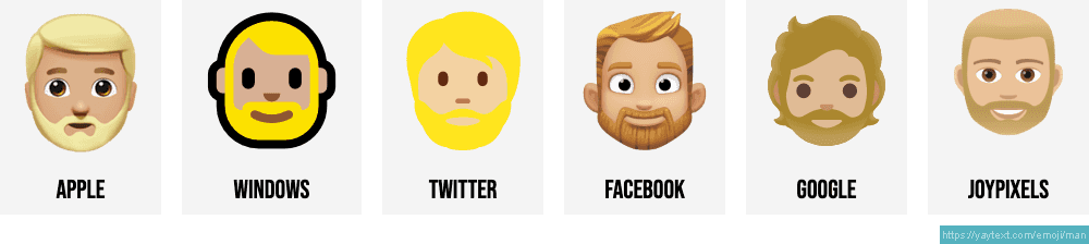 🧔 Persona Con Barba Emoji