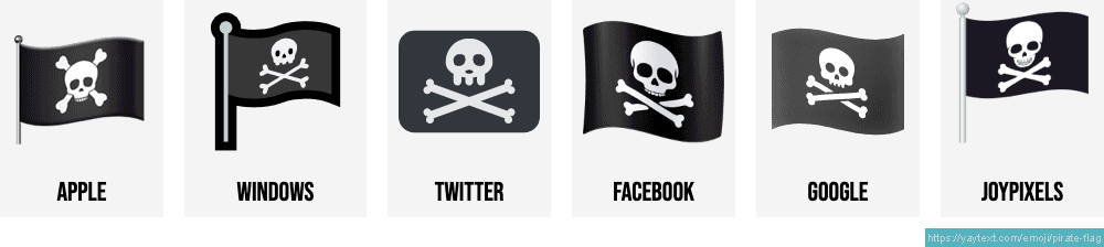 🏴‍☠️ Emoji de bandeira pirata (Yarr!)