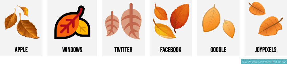 🍂 Fallen leaf / autumn emoji