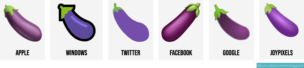 🍆 Eggplant emoji