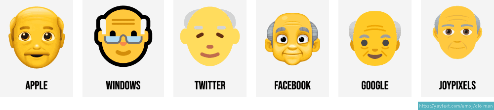 👴 Old Man Grandpa Emojis 👴🏻👴🏼👴🏽👴🏾👴🏿