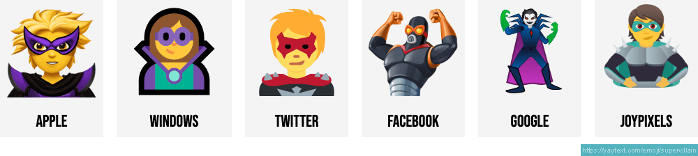 Supervillain Emojis