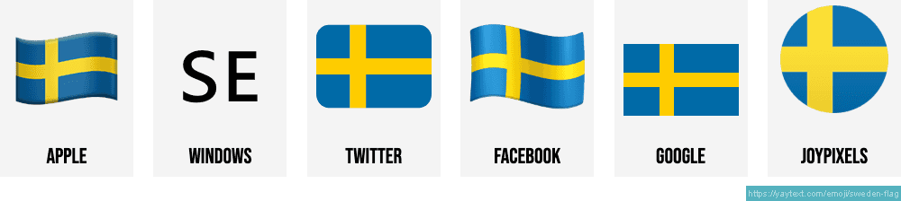 Flag Of Sweden Emoji