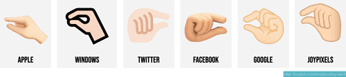🤏 Emoji mano che pizzica 🤏🏻🤏🏼🤏🏽🤏🏾🤏🏿