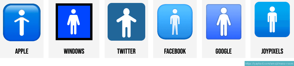 🚹 Men's bathroom emoji